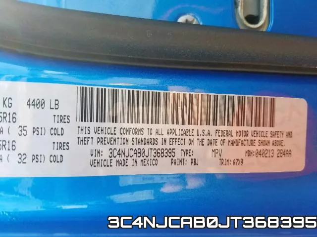 3C4NJCAB0JT368395 фото 2