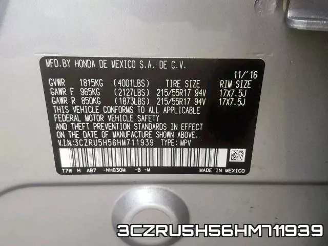 3CZRU5H56HM711939 фото 2