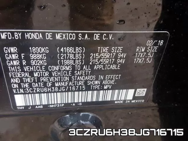 3CZRU6H38JG716715 фото 2