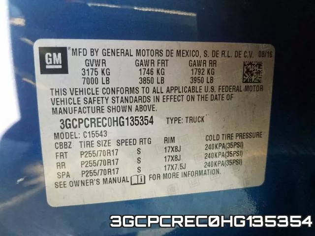 3GCPCREC0HG135354 фото 2