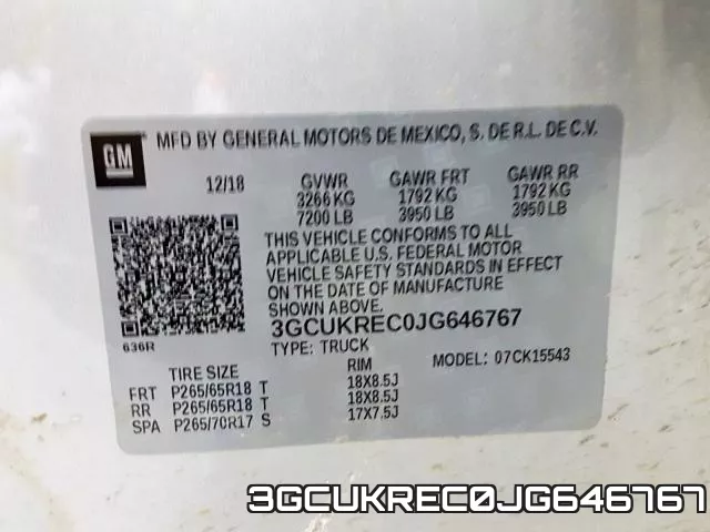 3GCUKREC0JG646767 фото 2