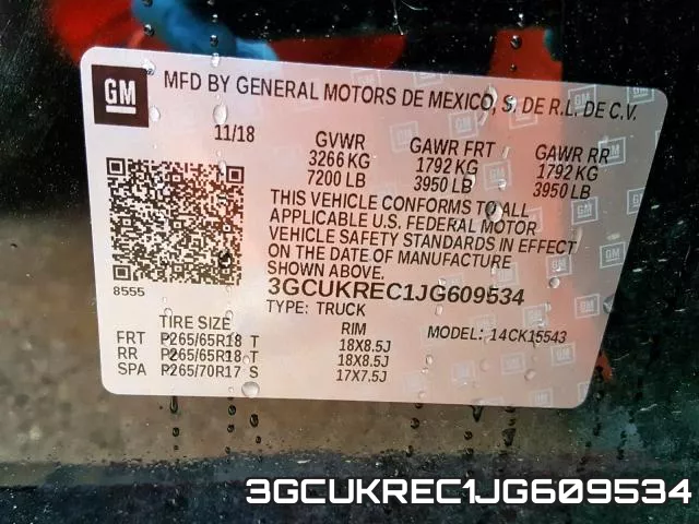 3GCUKREC1JG609534 фото 2