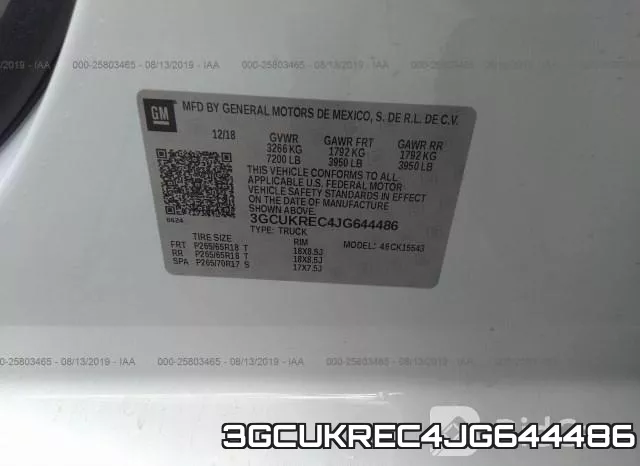 3GCUKREC4JG644486 фото 10