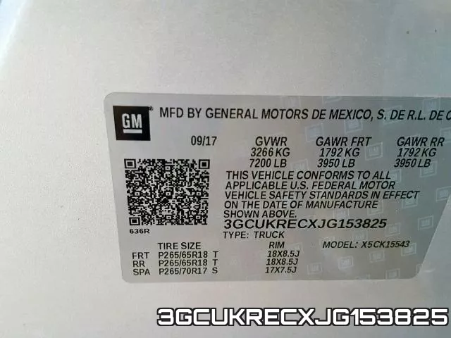 3GCUKRECXJG153825 фото 2