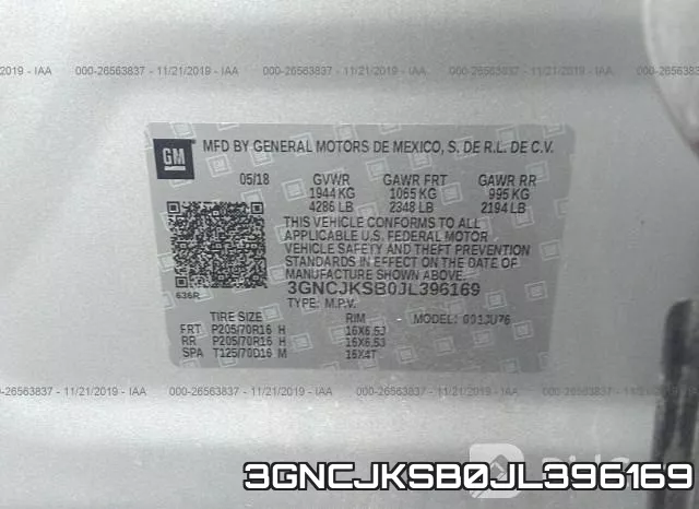 3GNCJKSB0JL396169 фото 10