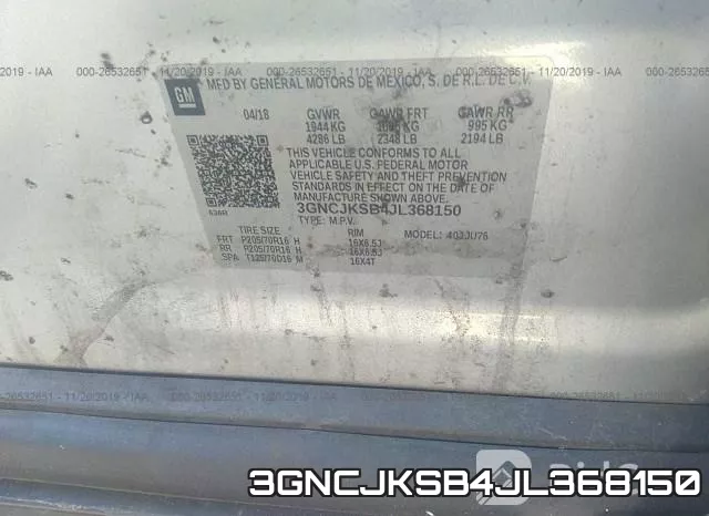3GNCJKSB4JL368150 фото 10