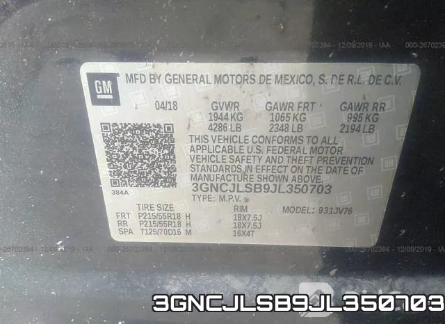 3GNCJLSB9JL350703 фото 10