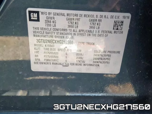 3GTU2NECXHG217560 фото 2
