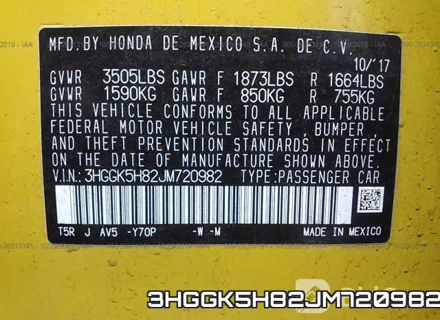 3HGGK5H82JM720982 фото 10