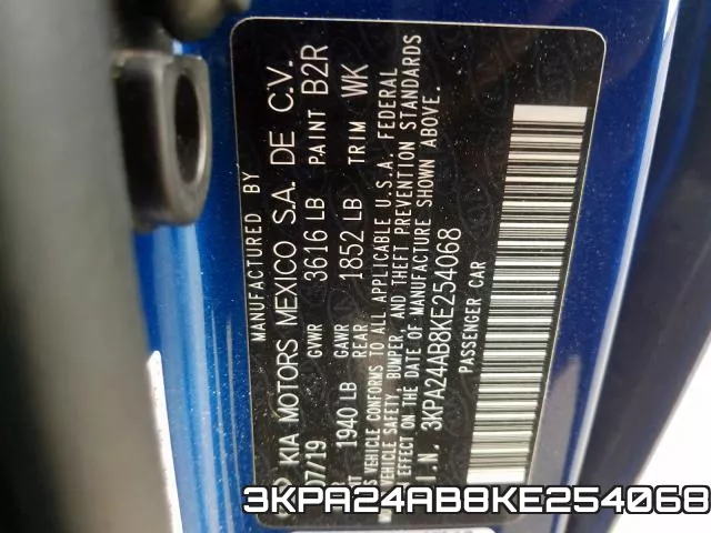 3KPA24AB8KE254068 фото 2