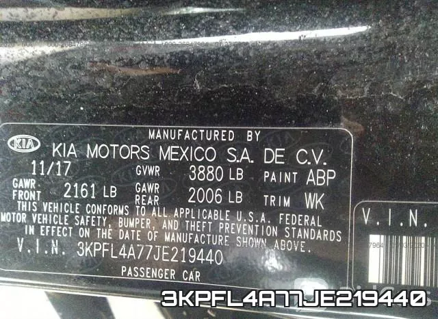 3KPFL4A77JE219440 фото 10