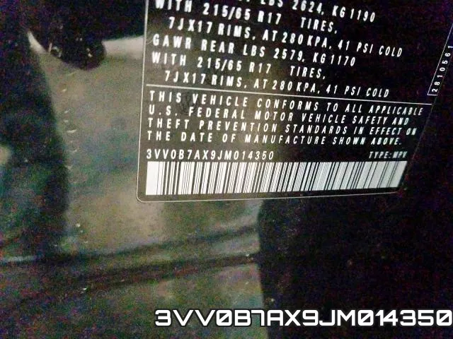 3VV0B7AX9JM014350 фото 2