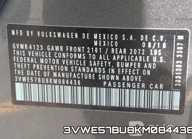 3VWE57BU8KM084436 фото 10