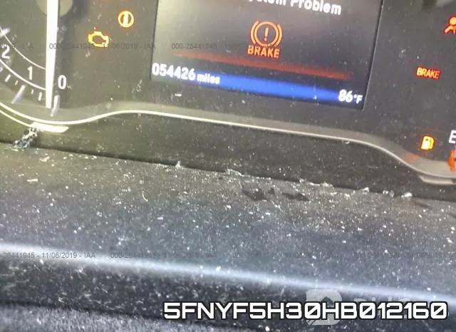 5FNYF5H30HB012160 фото 8