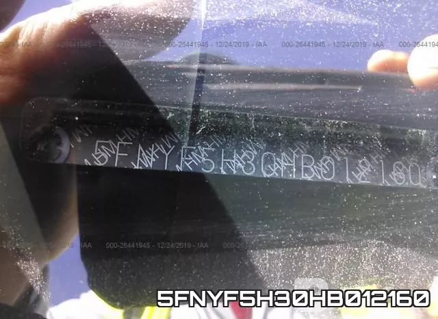 5FNYF5H30HB012160 фото 10