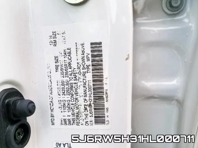 5J6RW5H31HL000711 фото 2