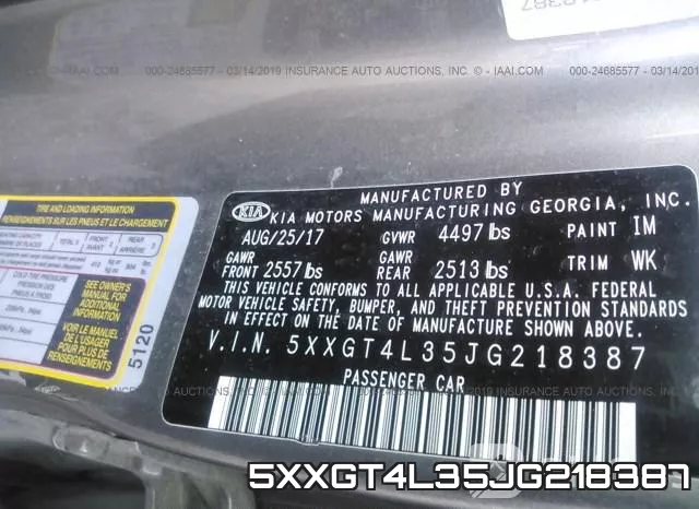 5XXGT4L35JG218387 фото 10