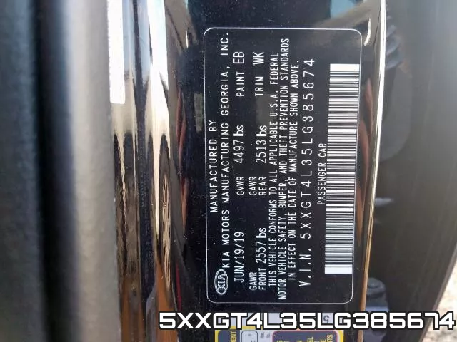 5XXGT4L35LG385674 фото 2