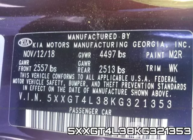 5XXGT4L38KG321353 фото 10