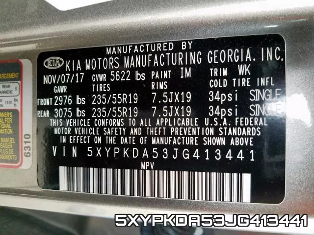 5XYPKDA53JG413441 фото 2