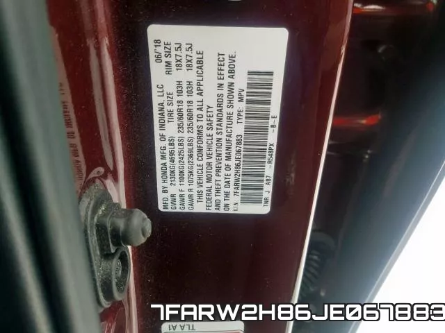7FARW2H86JE067883 фото 2