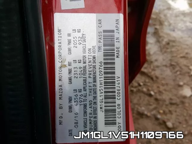 JM1GL1V51H1109766 фото 2
