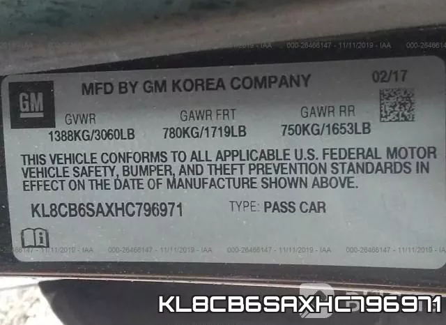 KL8CB6SAXHC796971 фото 10