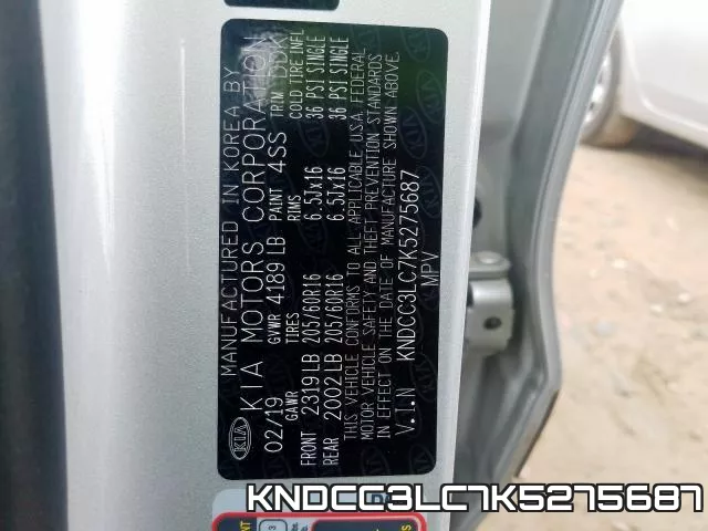 KNDCC3LC7K5275687 фото 2
