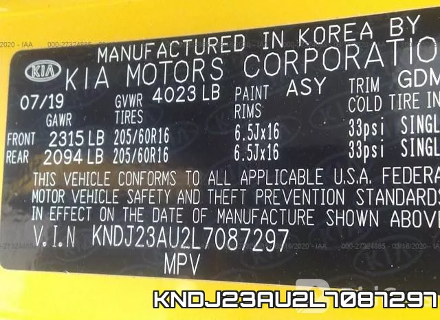 KNDJ23AU2L7087297 фото 10