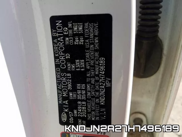 KNDJN2A27H7496189 фото 2