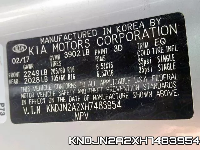 KNDJN2A2XH7483954 фото 2