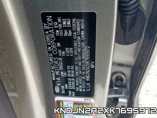 KNDJN2A2XK7695972 фото 2