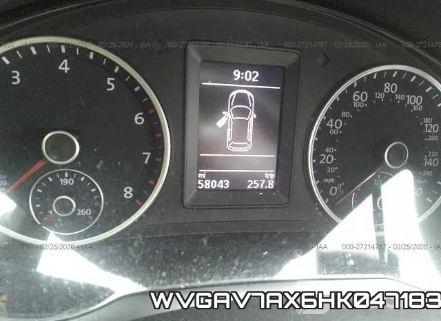 WVGAV7AX6HK047183 фото 8