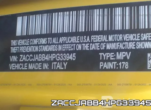 ZACCJABB4HPG33945 фото 10