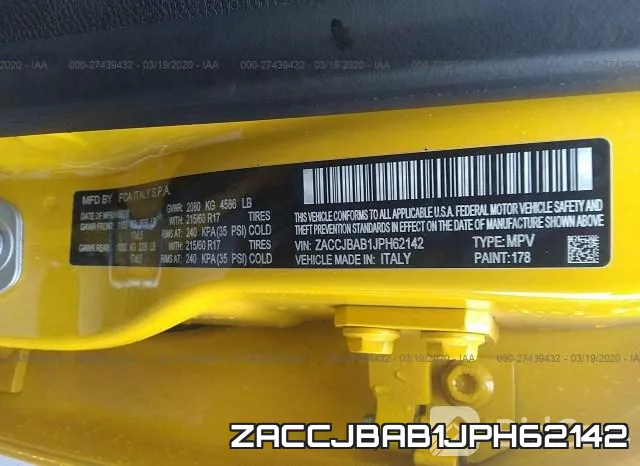 ZACCJBAB1JPH62142 фото 10