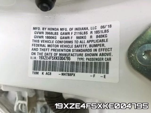 19XZE4F5XKE004795 фото 2