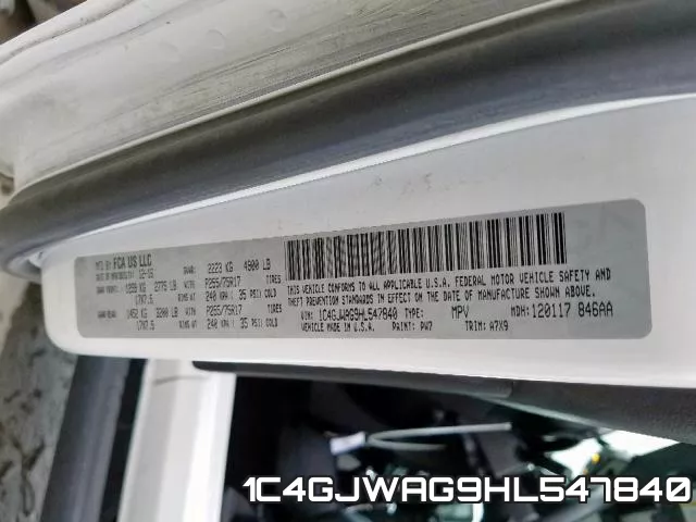 1C4GJWAG9HL547840 фото 2