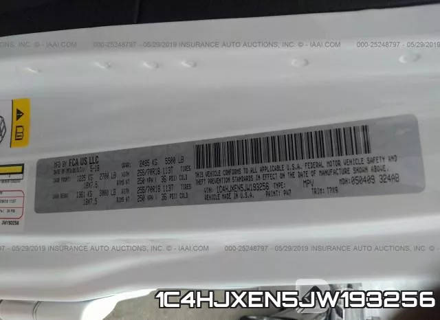 1C4HJXEN5JW193256 фото 10