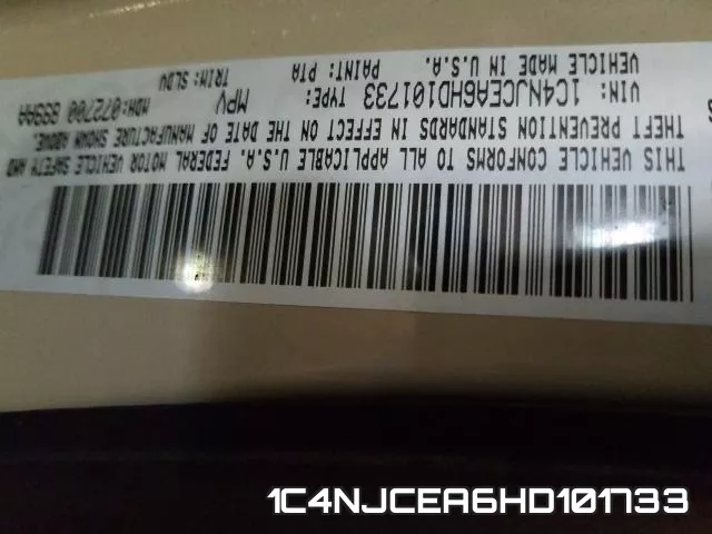 1C4NJCEA6HD101733 фото 2