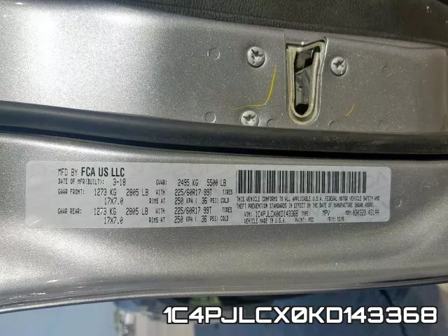 1C4PJLCX0KD143368 фото 2