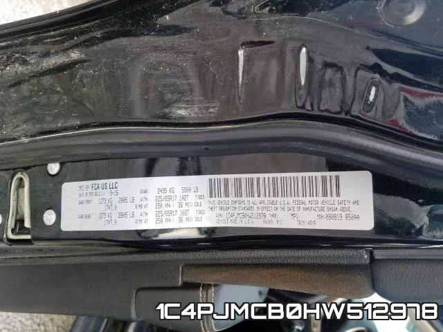 1C4PJMCB0HW512978 фото 2