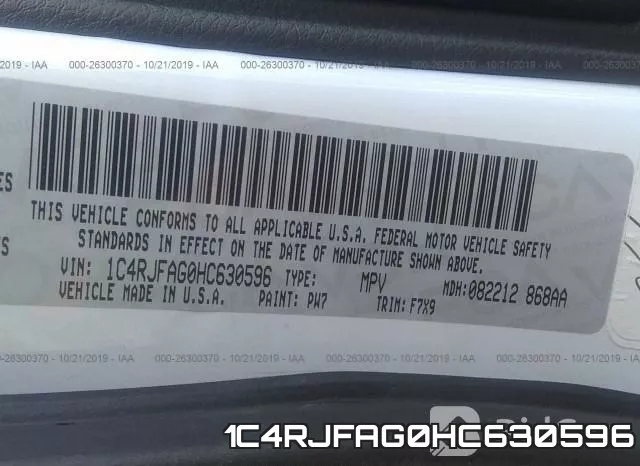 1C4RJFAG0HC630596 фото 10
