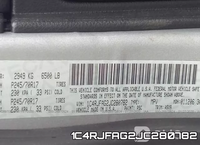 1C4RJFAG2JC280782 фото 10
