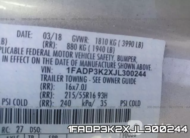 1FADP3K2XJL300244 фото 10
