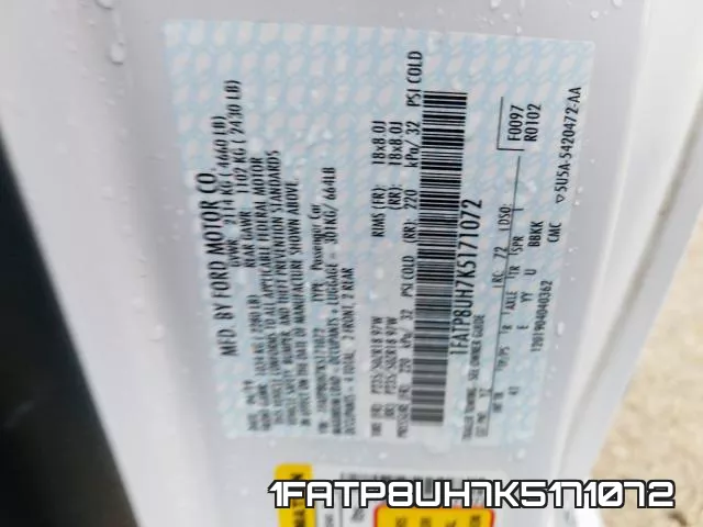 1FATP8UH7K5171072 фото 2