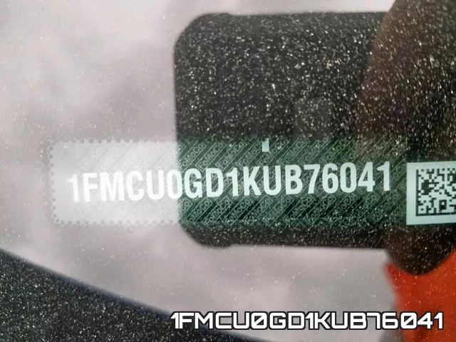 1FMCU0GD1KUB76041 фото 2