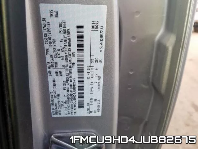 1FMCU9HD4JUB82675 фото 2