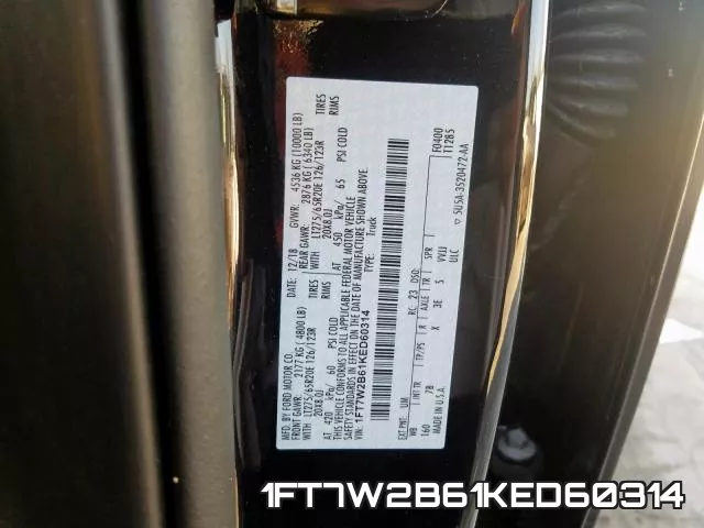 1FT7W2B61KED60314 фото 2