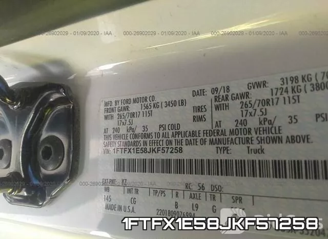 1FTFX1E58JKF57258 фото 10