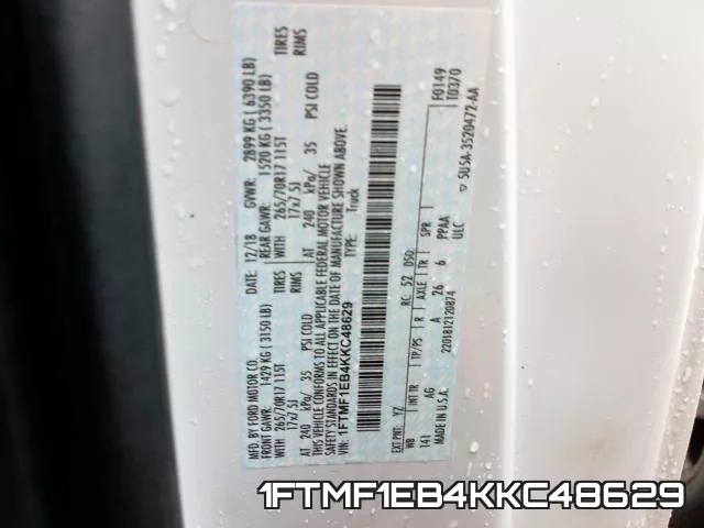 1FTMF1EB4KKC48629 фото 2